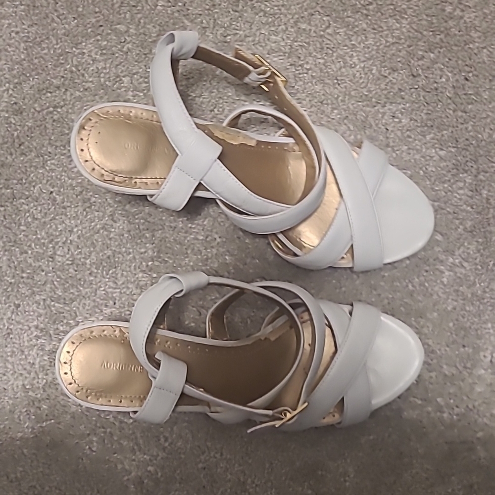 Adrienne Vittadini White Sandals